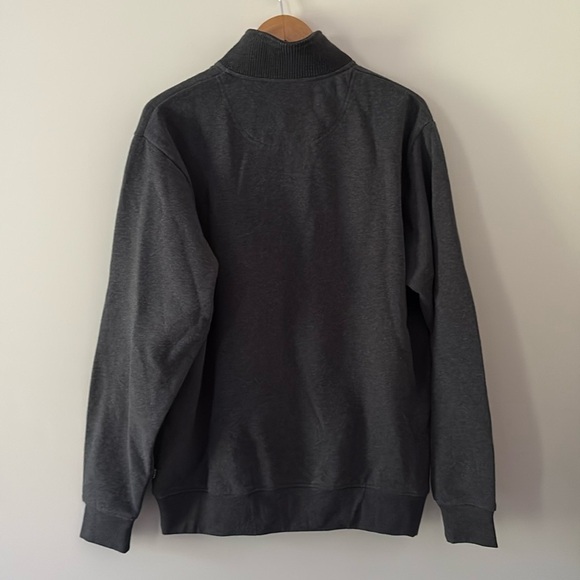 Orvis Signature 1/4-Zip Snap Sweatshirt Long Sleeve Classic Fit Grey Size L - Picture 8 of 12